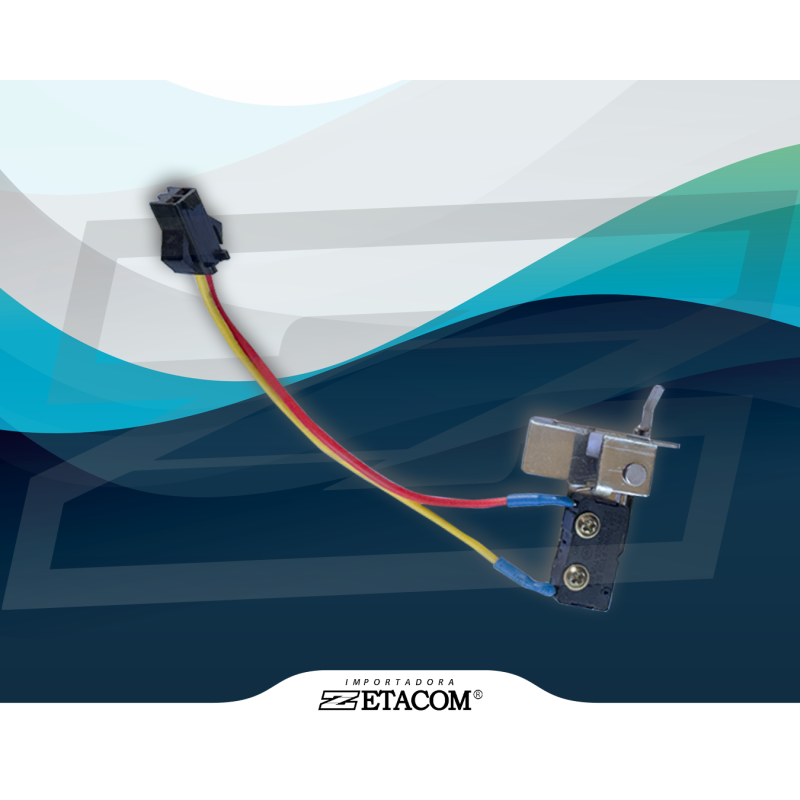 MICROSWITCH 2 CABLES TERMINAL NEGRO C/ ALETAS