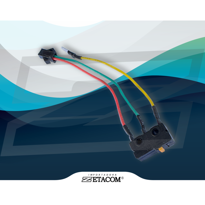 copy of MICROSWITCH 3 CABLES TERMINAL NEGRO